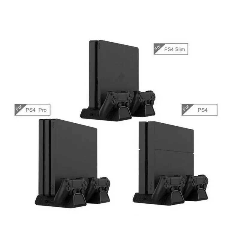 Для sony PS4/PS4 Slim/PS4 Pro Многофункциональный охладитель Вертикальная охлаждающая