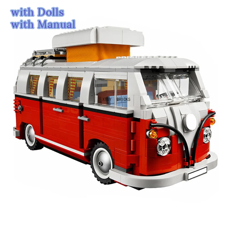 

Technic Series Volkswagen T1 Camper Car Van VW Car Model Building Blocks Compatible 10220 DIY Bricks Toys for Christmas Gift