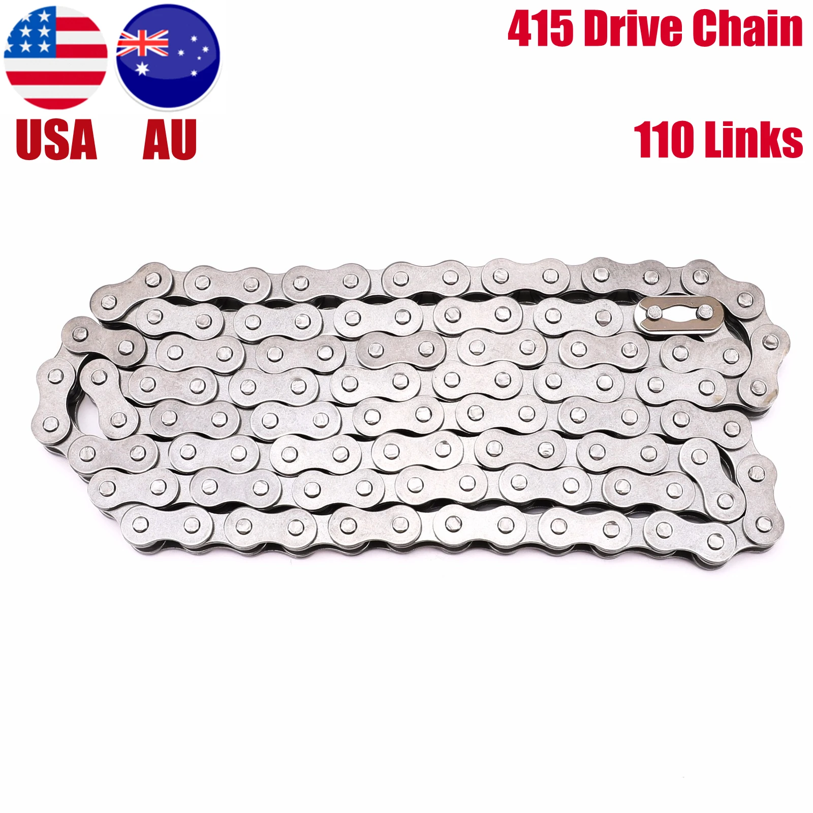 

TDPRO 415-110L цепь привода для 2-тактный 49cc 60cc 66cc 80cc моторизованный велосипед Blikes пуш-ап мини велосипед мопед Скутер ATV