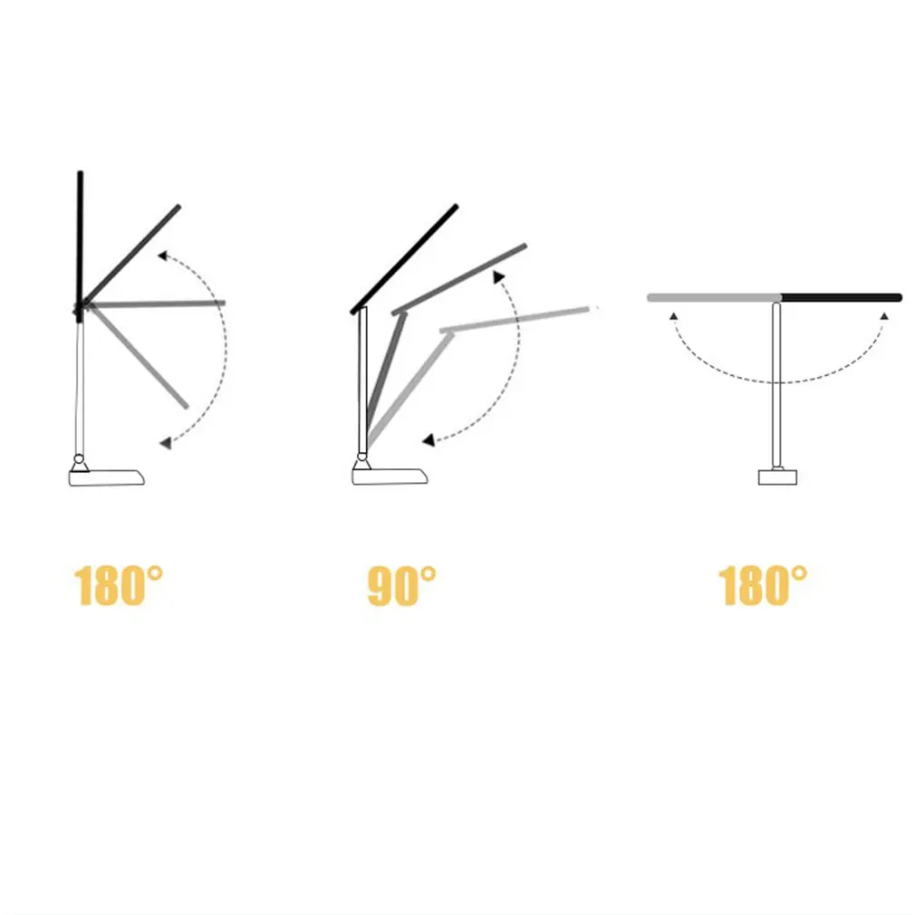 

Eye-protection Reading Desk Table Lamp LED Folding Adjustable Portable Bright Mini Led Desk Lamp Night Light 2020 hot sealing