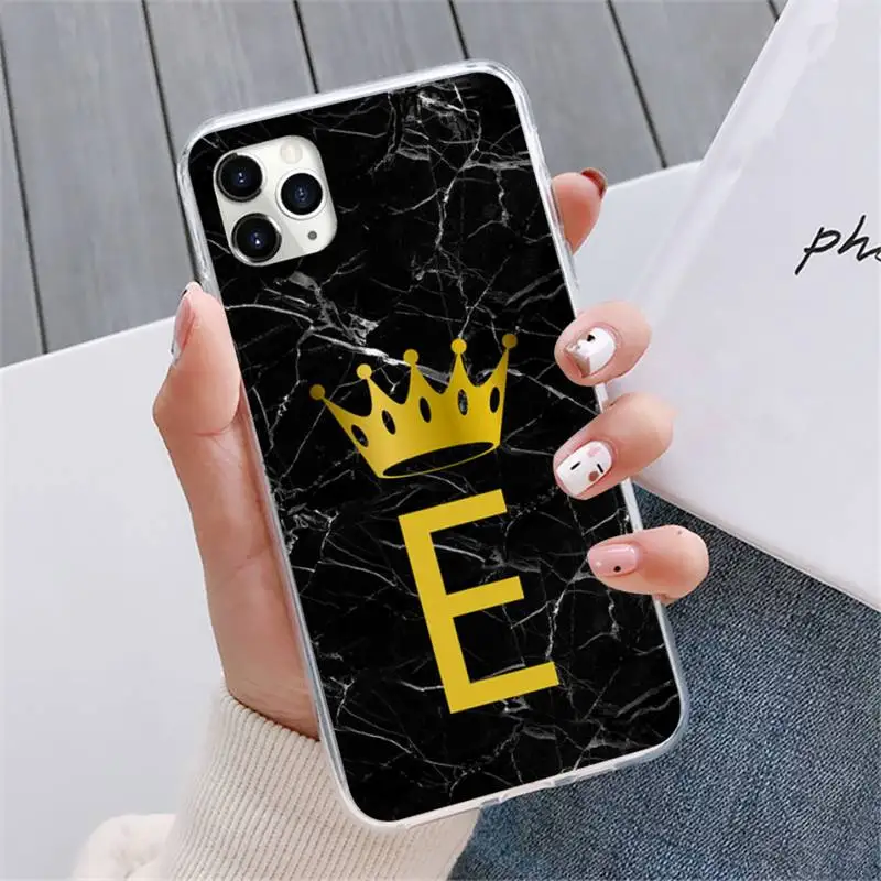 

Marble letters Pattern Phone Case For iphone 12 5 5s 5c se 6 6s 7 8 plus x xs xr 11 pro max mini