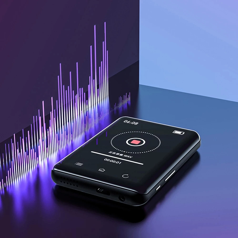 Оригинальный спортивный MP3 плеер RUIZU D66 с Bluetooth 2 8 дюймовый сенсорный экран уличный