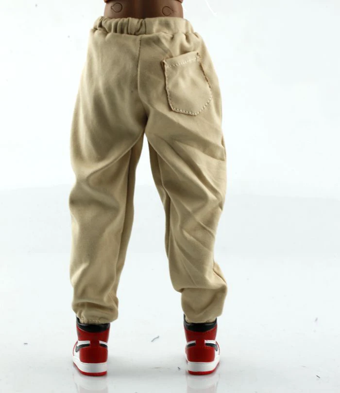 

1/6 Soldier Figure Pants Hip-hop Loose Casual Turnip Pants Black Warm Gray Light Khaki Clothes for 12" Male Action Figure Body