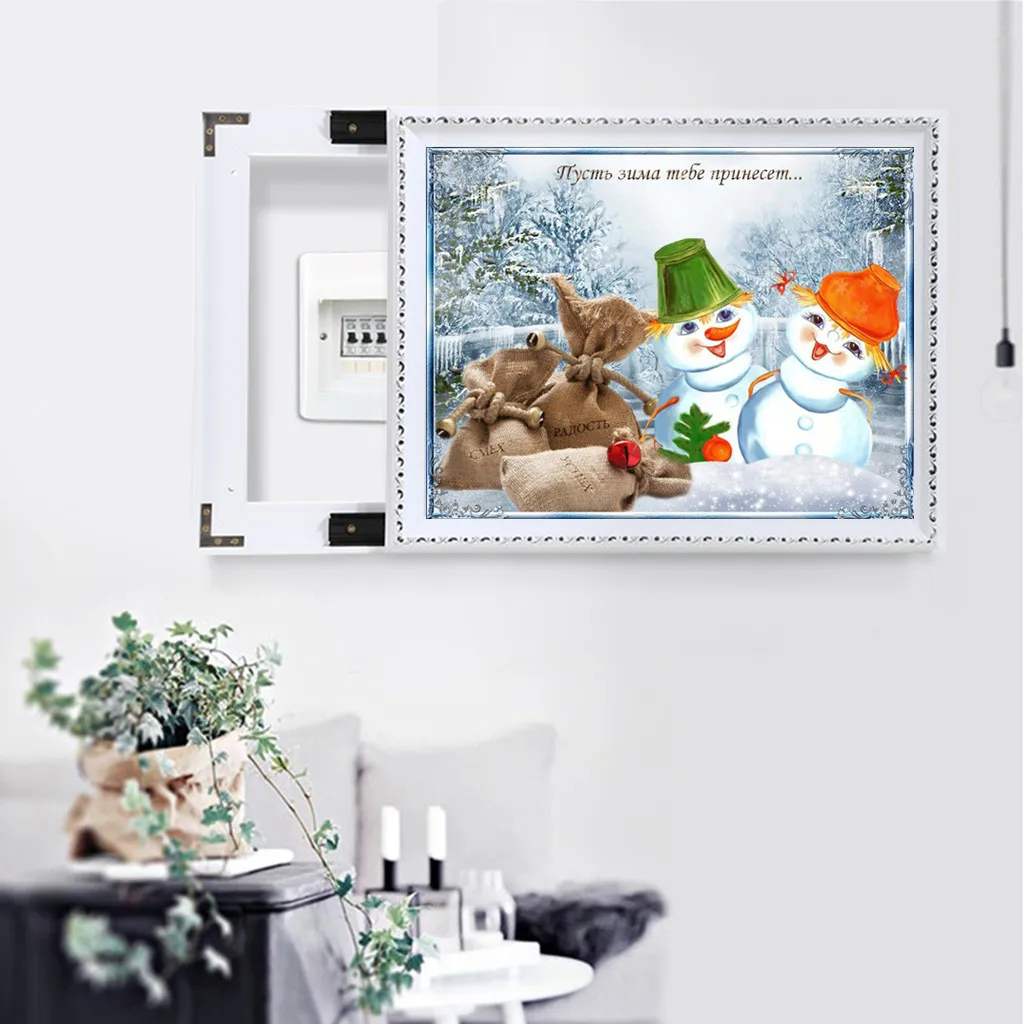 Сделай Сам алмазная Рождественская вышивка крестиком полимерная круглая дрель