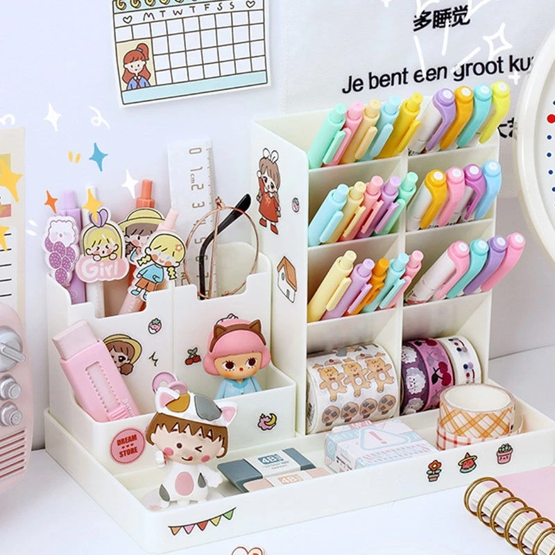 

Pen holder Desk Organizer pencil holder Organizers For Desktop Stand Pens Office Accessories school Stationery Storage holders
