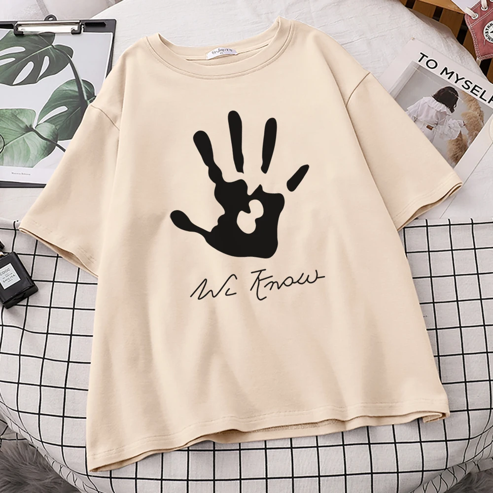 Мужская футболка с принтом руки братства Skyrim Dark летняя свободная модная крутая