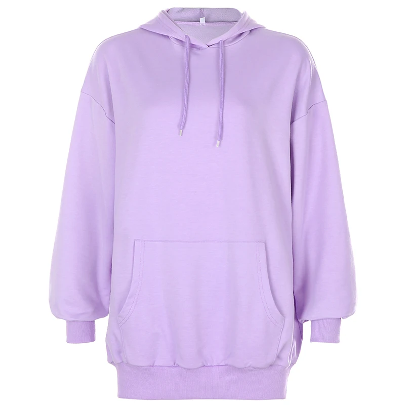 Свитшот женский оверсайз с надписью повседневный длинный пуловер в Корейском