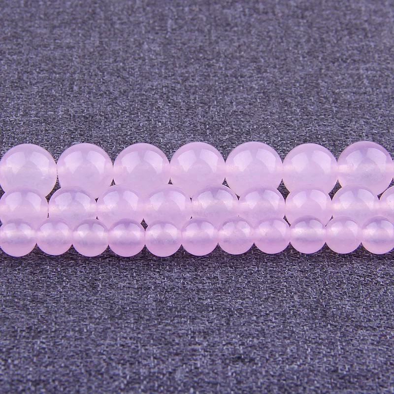 Розовый агат бусины натуральный халцедон яды камень Бусины круглые свободные 5