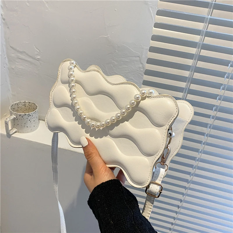 

2021 Fashion Summer Shoulder Bag Casual Women's Handbag Shoulder Bag Women's Solid Color Chain Clutch