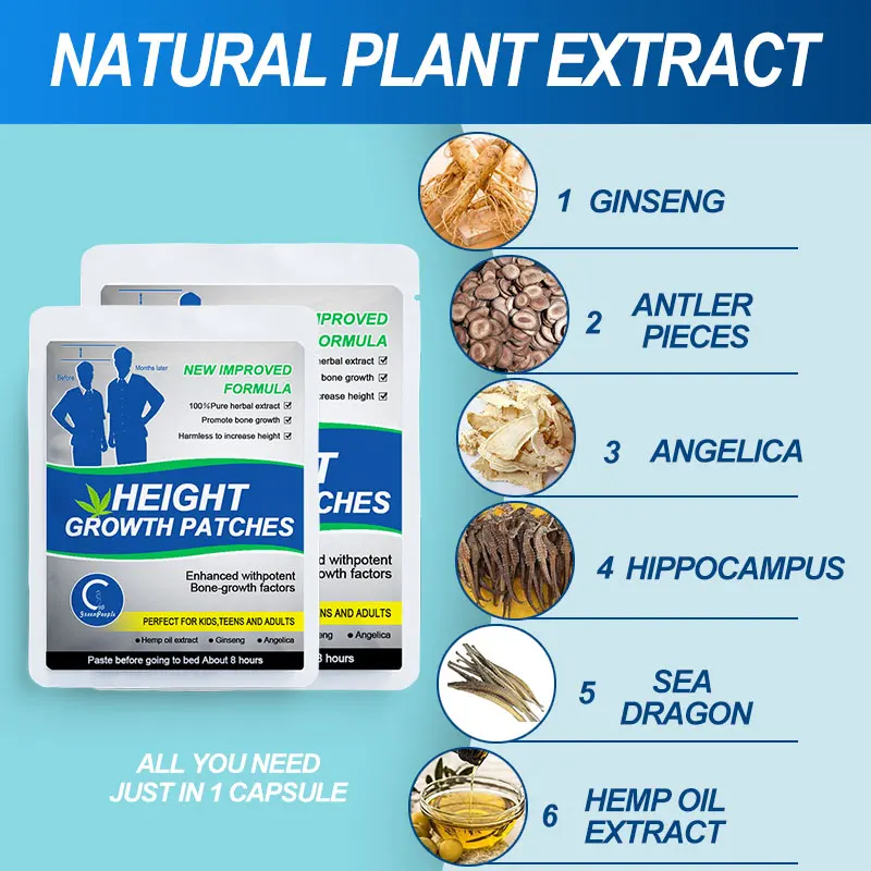 GPGP 60 шт. растущий фут выше пластырь для увеличения роста стопы взрослых и