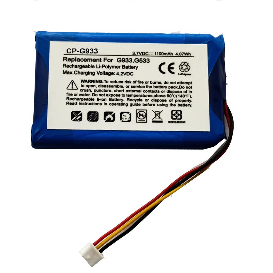 

Аккумулятор ZHUJI 1100 мАч для Logitech G933 Artemis Spectrum,G533,533-000132