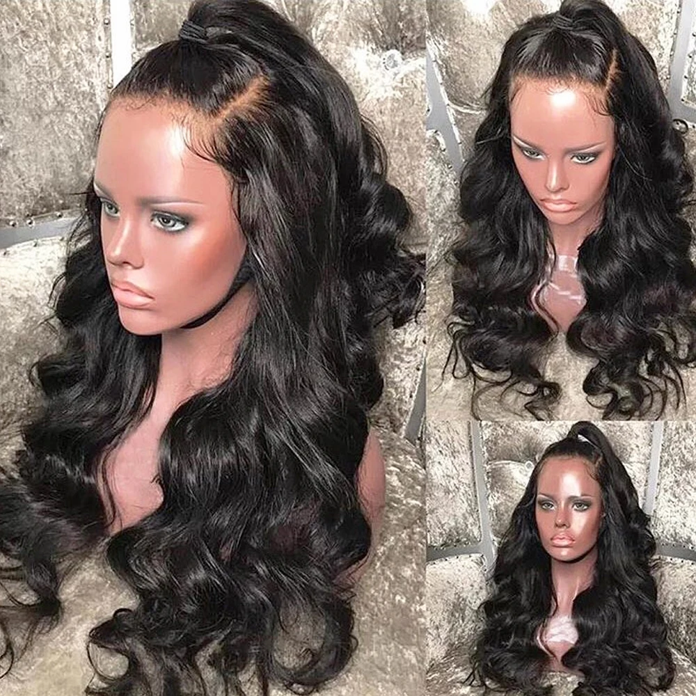 Body Wave Lace Front Wig Human Hair Pre Plucked Glueless Lace Closure Wigs for Black Women Natural  Brazilian Human Hair Wigs