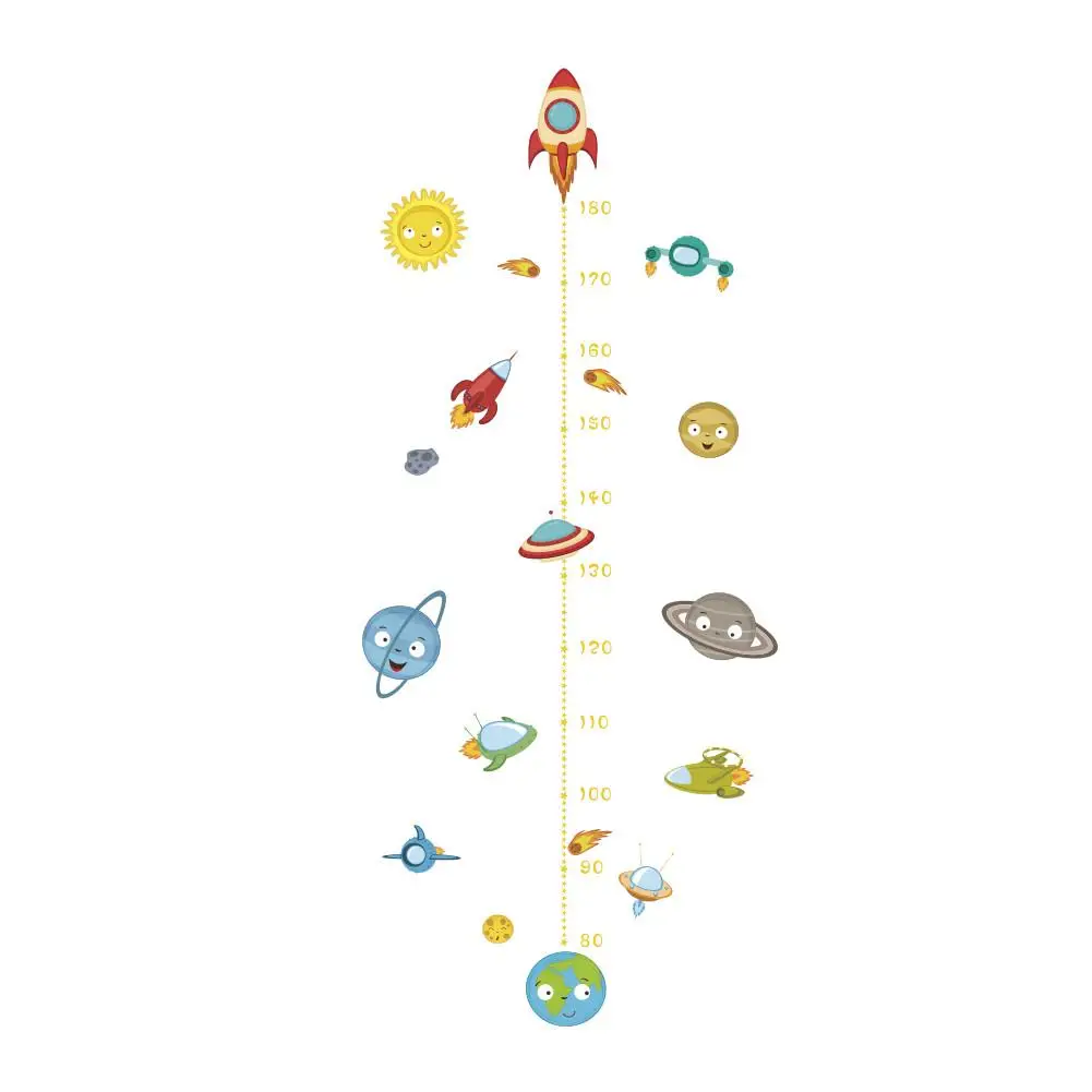 Наклейка с изображением планеты экологически Съемная наклейка из ПВХ для