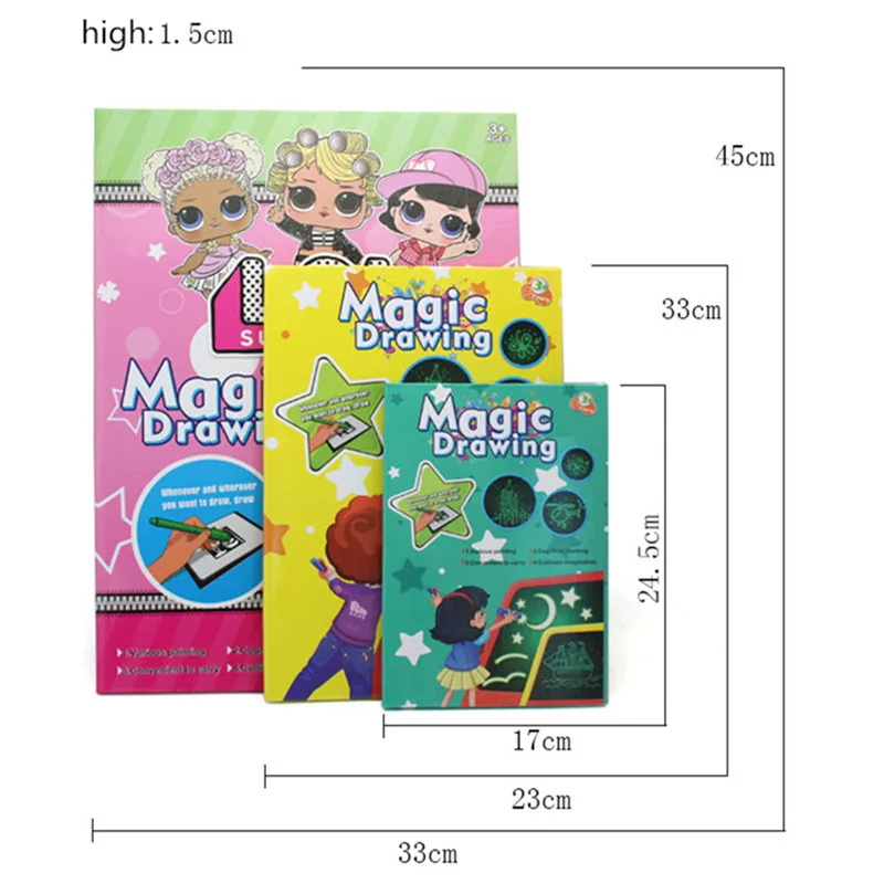 Лидер продаж 2019 флуоресцентная доска для рисования с светильник кой веселая и