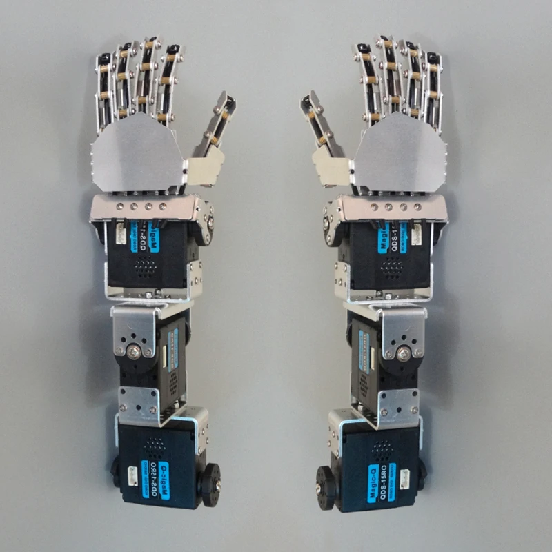 Finished 3 Dof Humanoid Biped Robot Arm Robotic Hand with 5 Fingers Claw Gripper Clamp 3pcs Digital Servos DIY Toy | Игрушки и хобби