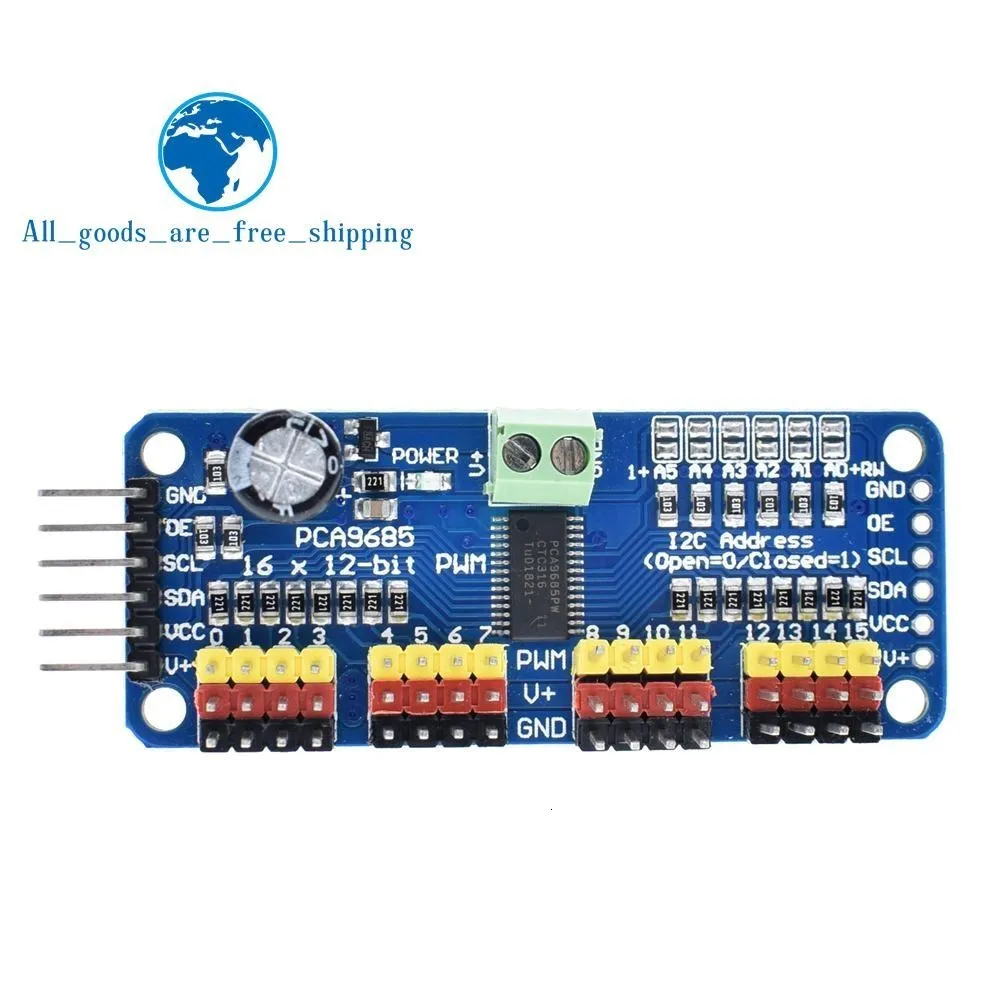 Завеса 16-канальный 12-битная ШИМ/сервопривод-I2C интерфейс-PCA9685 для Arduino Raspberry Pi DIY Servo Щит Модуль