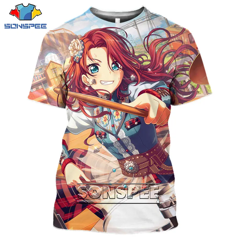 Футболка Мужская/Женская SONSPEE с 3D принтом пикантная одежда героями аниме