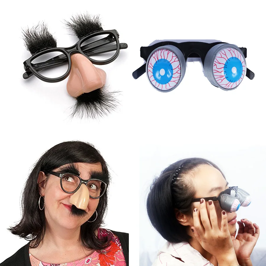 2 шт./Товары для вечеринок домашних животных пушистый нос и очки Классическая
