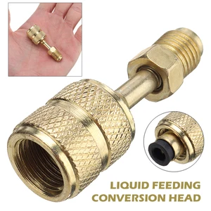 Прочный безканальный переходник для сервисного порта 516 дюйма, гнездо SAE на 14 дюйма, штекер SAE Mayitr, Латунный переходник для кондиционера R410a