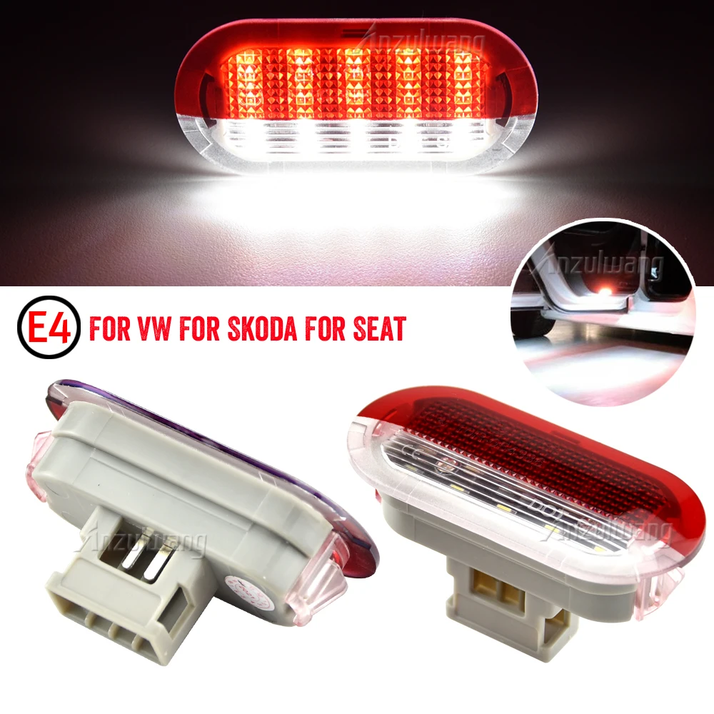 

For VW Golf MK3 MK4 Jetta Beetle Touran Polo Vento Bora Sharan Car Door Courtesy Lights Under Warning Lamps