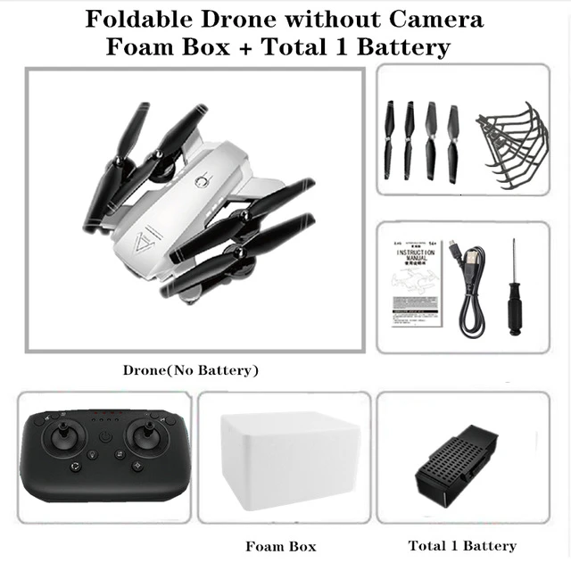 White NO Cam 1B Foam 4K L103 радиоуправляемые вертолеты камера Wifi Fpv Дрон Gps Дрон удержание высоты 2,4g оптическое положение потока Дрон камера радиоуправляемые игрушки для детей - Цвет: White NO Cam 1B Foam