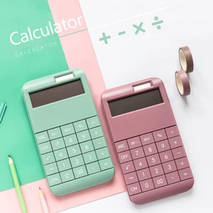 12 digits standard electronic calculators solar battery calculator built in 210mah with solar for office home school use 85dc free global shipping