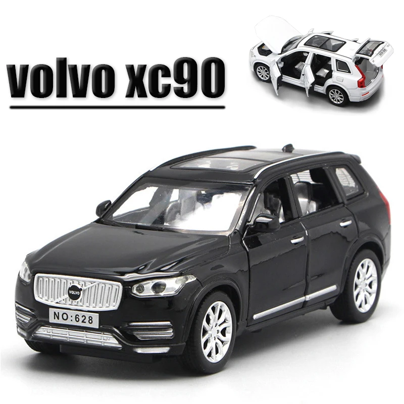 

1:32 alloy die cast XC90 2019 Model Toy Openable Doors Pull Back Music Light Car Toys for kids children