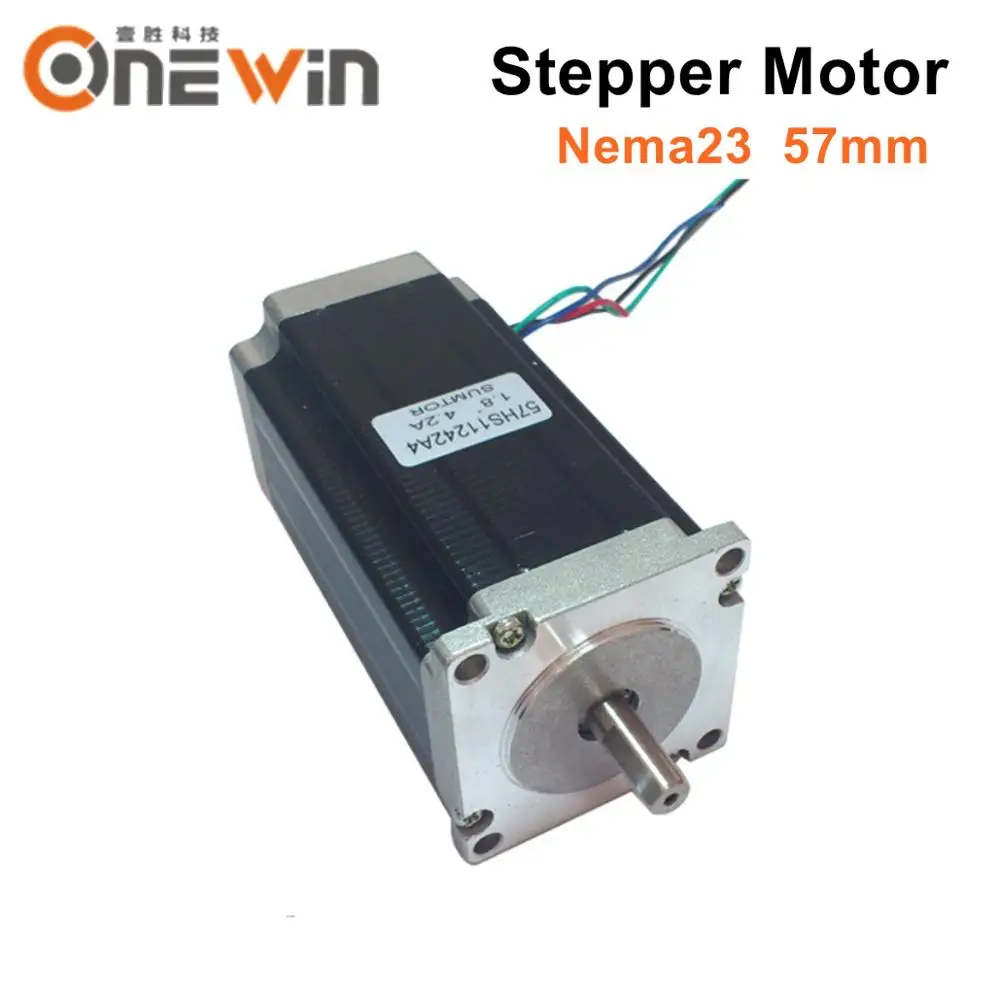 

Nema 23 Stepper Motor 3N.M shaft diameter 8mm length 112mm 4 lead for for CNC Engraving Milling Machine