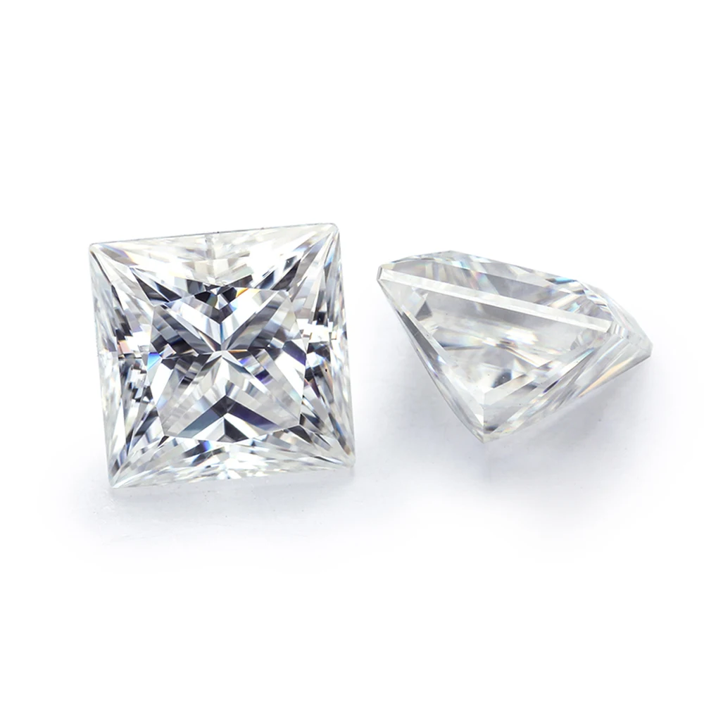 

Муассанит блестящей огранки, 1 ct, 6,5 мм, VVS1, принцесса 3