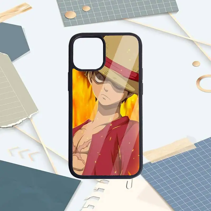

One Piece Luffy Phone Case PC for iPhone 11 12 pro XS MAX 8 7 6 6S Plus X 5S SE 2020 XR Luxury brand shell funda