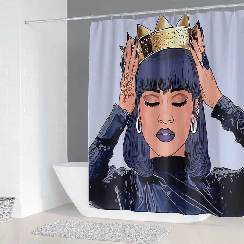 4 шт./компл. занавески для девочек в африканском стиле ванной водонепроницаемый