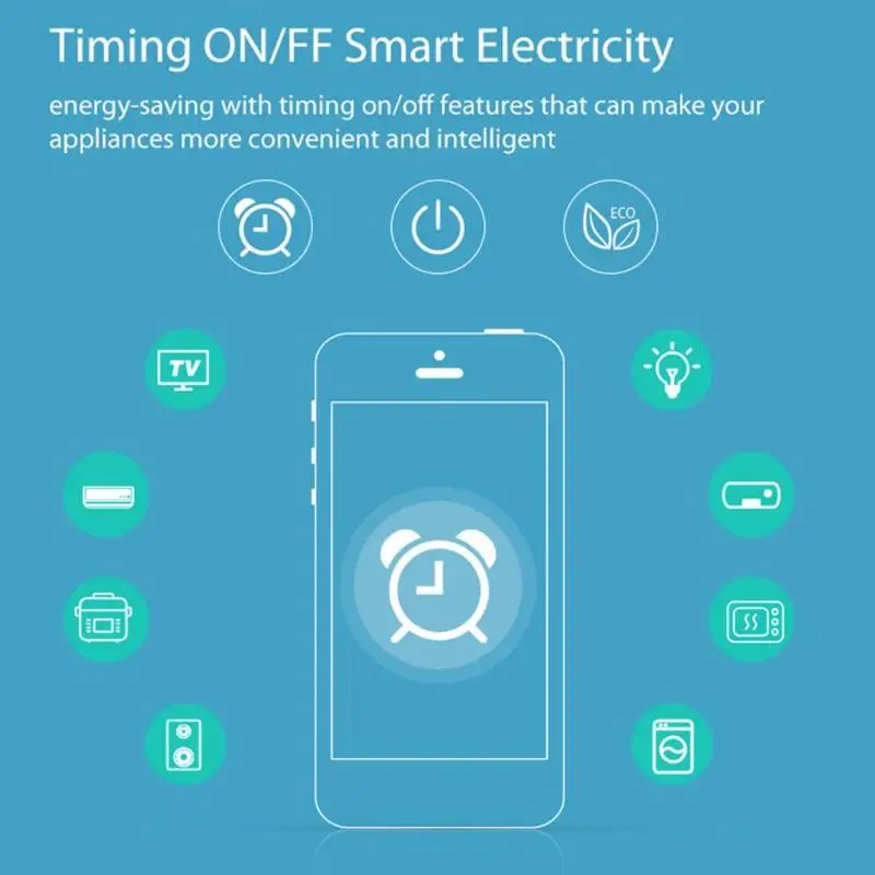 Умная штепсельная вилка Wifi умная розетка Tuya Smart Life приложение ЕС Вилка для