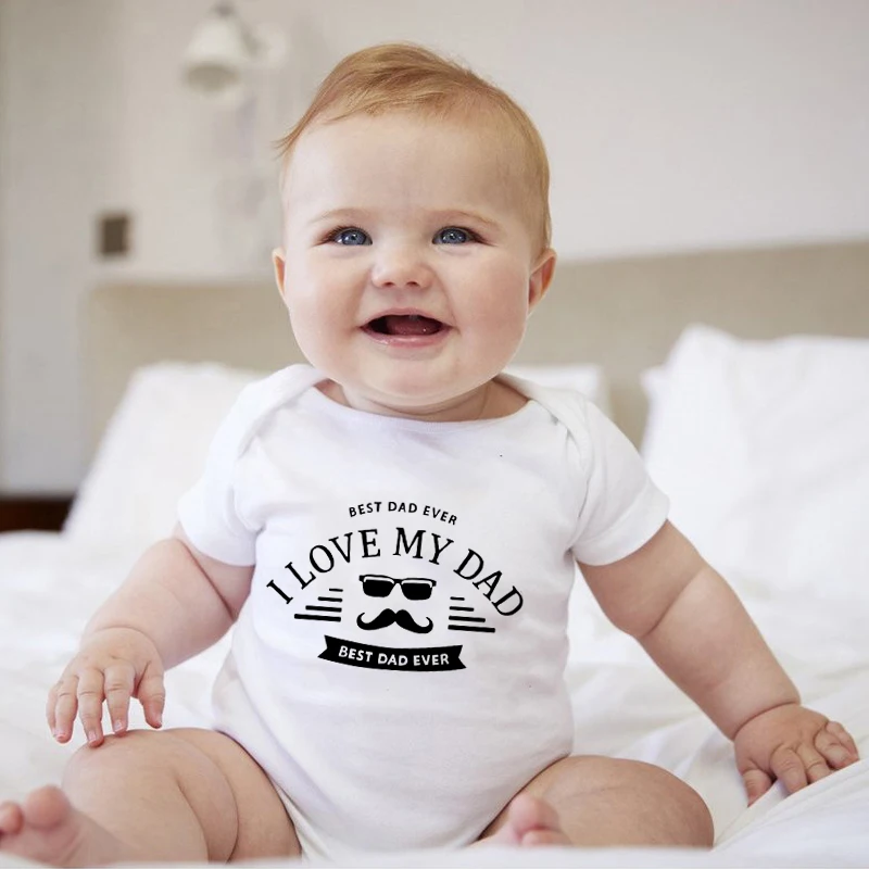 

Комбинезоны с надписью «I Love My Dad Best Dad Ever Newborn»
