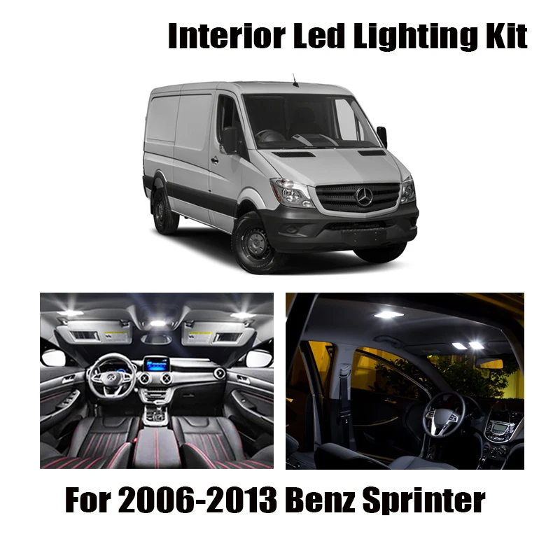 

Купольный светильник для Mercedes Benz 2006-2013 Sprinter 906 W906, 15 шт.