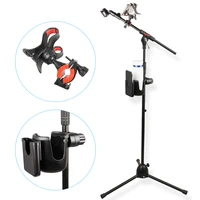 microphone mic stand phone holder music mic stand cup water bottle drink holder clamp mount for microphone stand music stand