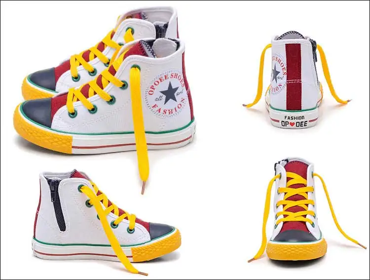 Children Shoes For Girl Baby Sneakers Patchwork Spring 2019 Fashion High Top Canvas Toddler Boy Shoe Kids Classic | Детская одежда и