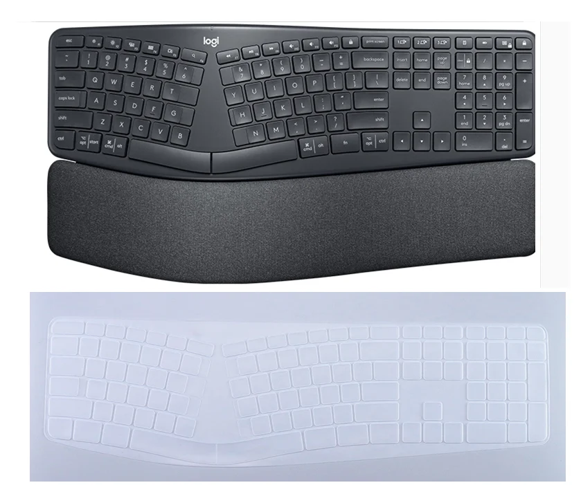 Силиконовый пылезащитный чехол для беспроводной клавиатуры Logitech Ergo K860 K