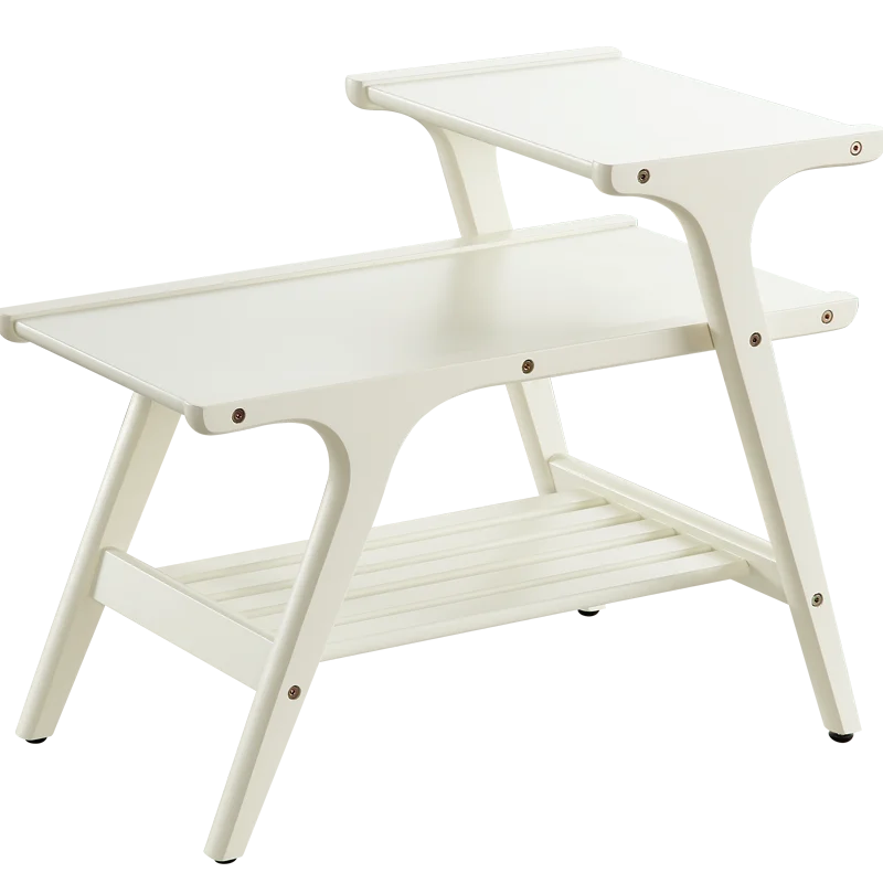 Простой современный диван с боковой небольшой квартирой из цельного дерева