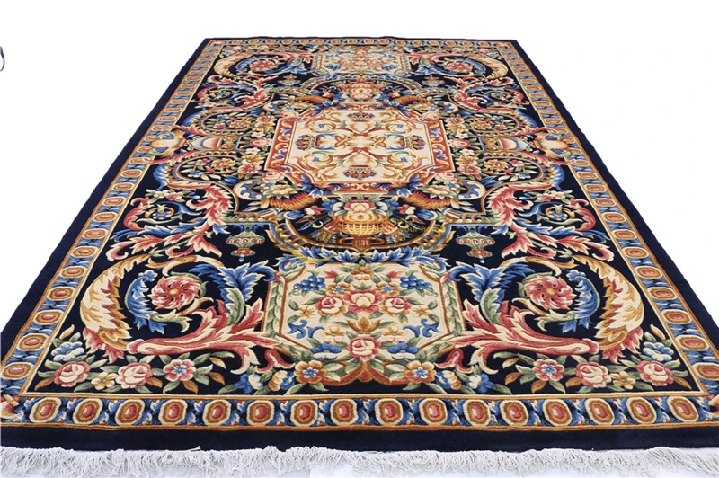 Традиционный французский ковер ручной вязки шик | Дом и сад