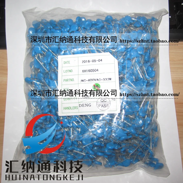 20 штук/потерянный Безопасность конденсатор с алюминиевой крышкой 332M/3300pF 3.3nF 400V