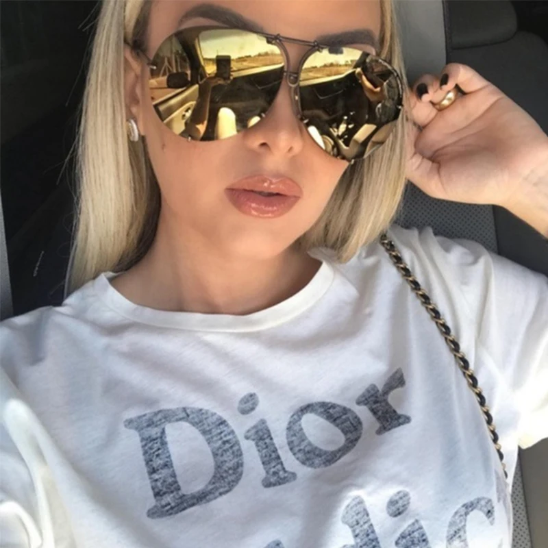 Черные солнцезащитные очки авиаторы для мужчин и женщин серебряное зеркало