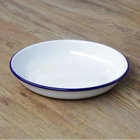 enamel thickened enamel deep plates baking tray pasta dish baked rice plate tableware plates set