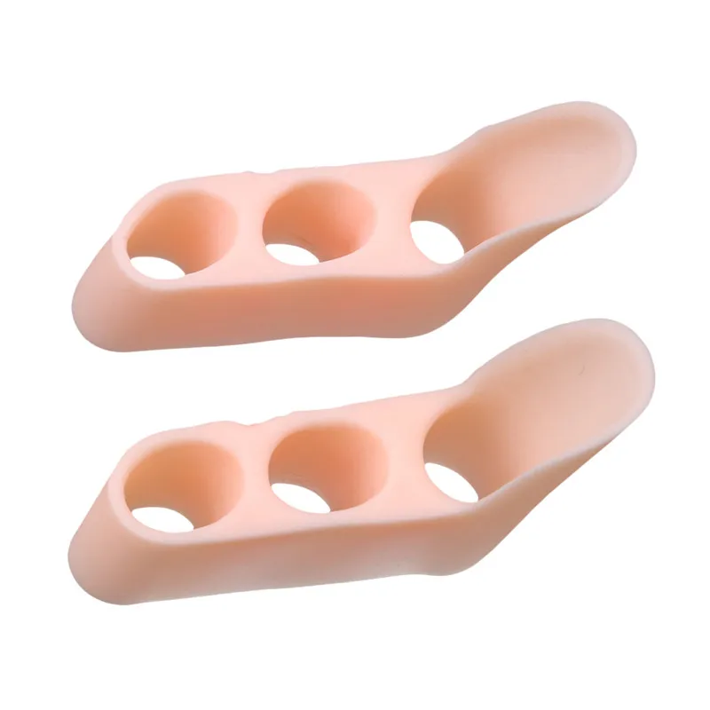 1Pair New Arrivals Double Toe Separator Foot Care 3 Hole Small Orthopedic Protection Pedicure Tools | Красота и здоровье