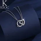 Кольцевое ожерелье Keoc в форме сердца, подарок для женщин, подружки невесты, на свадьбу, День Святого Валентина, ювелирные изделия, 2021