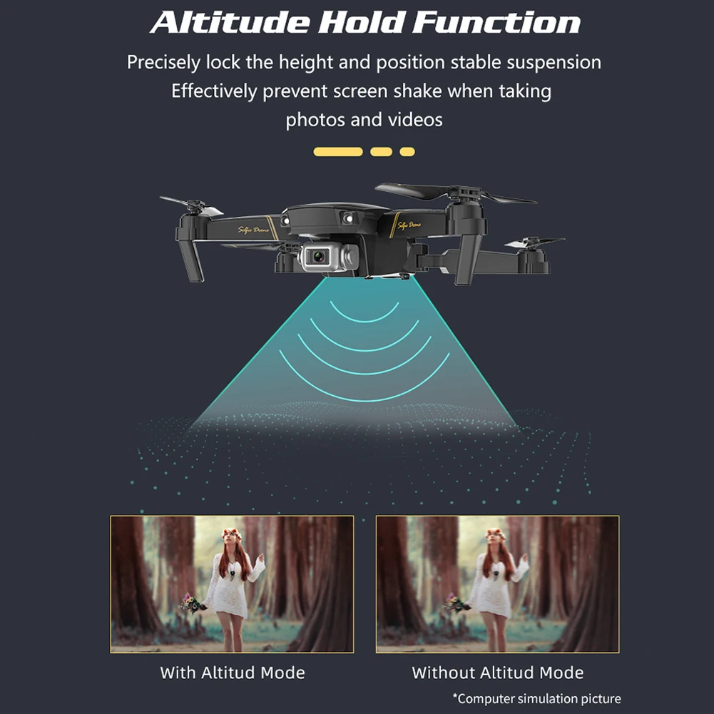Перезаряжаемый портативный складной Wi Fi приложение управления FPV с сумкой для