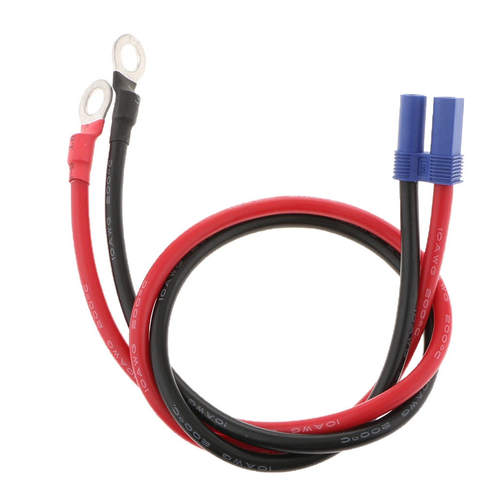 

Car Jump Starter Emergency Power Adapter Cable 12V-24V EC5 Connectors to Ring Terminal 500mm corrosion resistant