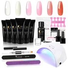 Набор Маникюрный для наращивания ногтей с УФ-лампой мощностью 36 Вт