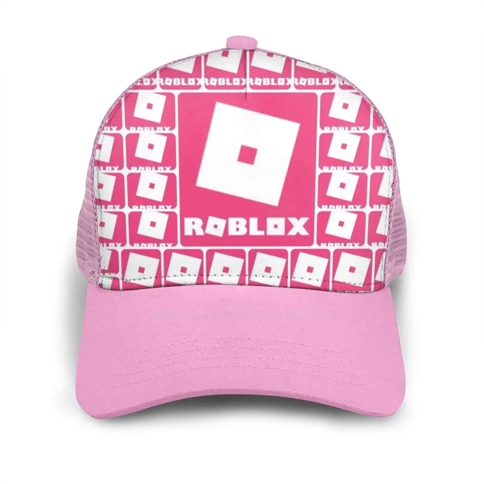 

Pink Game Collage Hip Hop Fashion Cap Sports Curved Mesh Hat Game