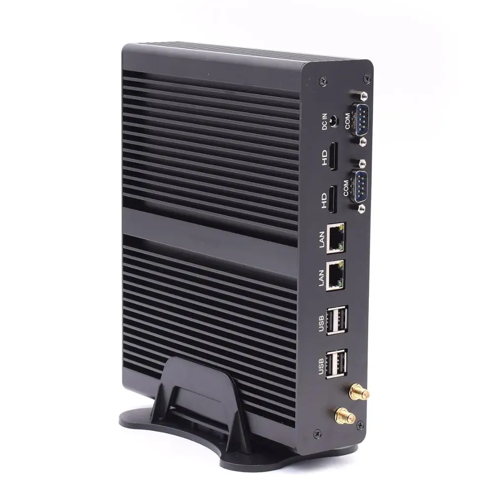 Четырехъядерный процессор Intel i7 5500u Мини ПК windows 10 2 * Gigabit lan Linux Ubuntu HDMI HTPC Barebone