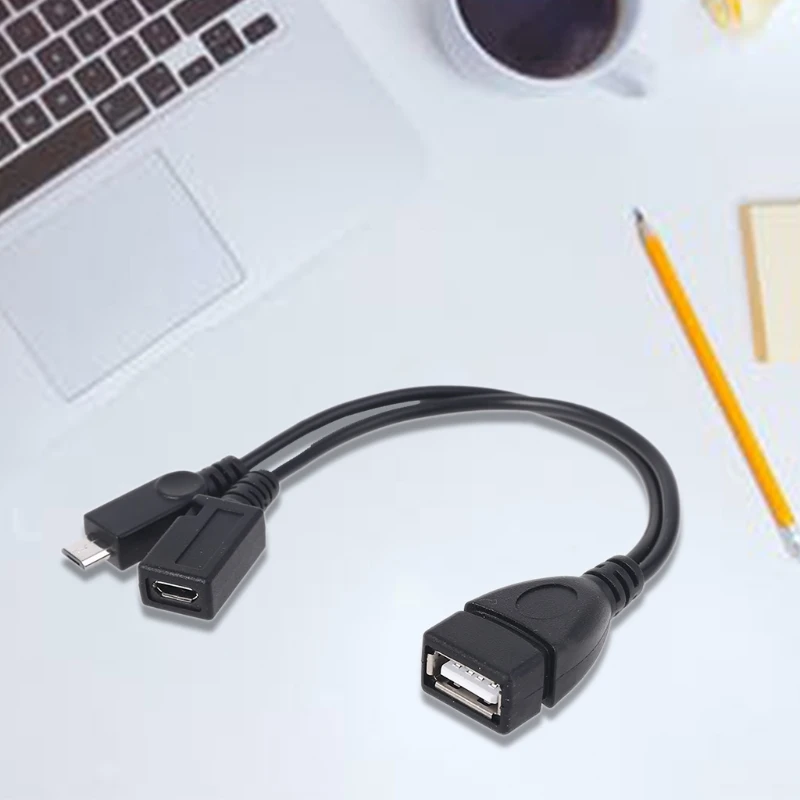 Кабель-адаптер Micro USB к 2 0 OTG с питанием для Amazon Fire TV мобильный телефон планшетного